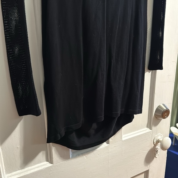 Express sweaterdress small with netting like sleeves and touched sides - Picture 6 of 6